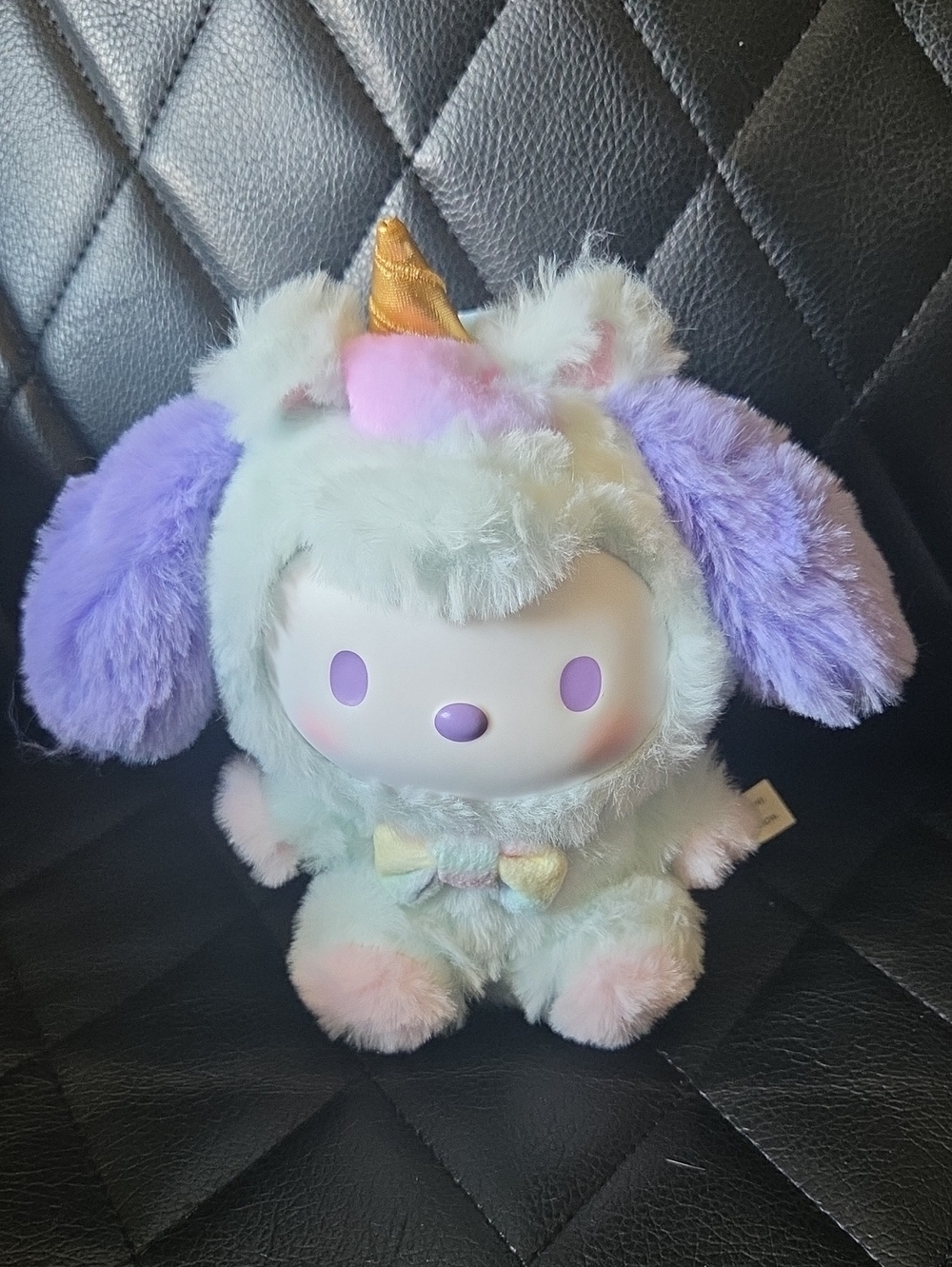 Pochacco Plush Unicorn Soft Toy in Pastel Mint & Purple